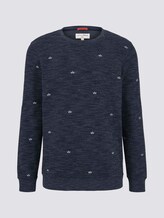Sweatshirt mit kleinen Stickereien - Männer - navy leaf symbol embro Sweatshirt mit kleinen Stickereien - Männer - navy leaf symbol embro - 7 - TOM TAILOR Denim