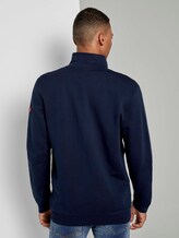 Sweatjacke mit Kontraststreifen - Männer - Sky Captain Blue Sweatjacke mit Kontraststreifen - Männer - Sky Captain Blue - 2 - TOM TAILOR Denim