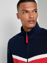 Sweatjacke mit Kontraststreifen - Männer - Sky Captain Blue Sweatjacke mit Kontraststreifen - Männer - Sky Captain Blue - 9 - TOM TAILOR Denim