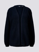 Loose Fit Cardigan mit Rippstruktur - Frauen - Sky Captain Blue Loose Fit Cardigan mit Rippstruktur - Frauen - Sky Captain Blue - 7 - Mine to five