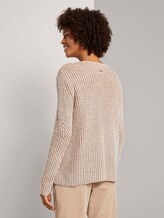 Pullover mit Ripp Struktur - Frauen - Whisper White Pullover mit Ripp Struktur - Frauen - Whisper White - 2 - Mine to five