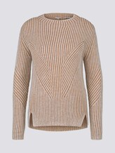 Pullover mit Ripp Struktur - Frauen - Whisper White Pullover mit Ripp Struktur - Frauen - Whisper White - 7 - Mine to five