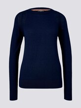 Merino Strickpullover - Frauen - Sky Captain Blue Merino Strickpullover - Frauen - Sky Captain Blue - 7 - Mine to five