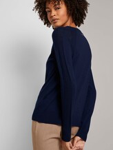 Merino Strickpullover - Frauen - Sky Captain Blue Merino Strickpullover - Frauen - Sky Captain Blue - 9 - Mine to five