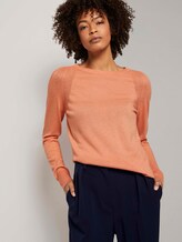 Merino Strickpullover - Frauen - salmon rose Merino Strickpullover - Frauen - salmon rose - 5 - Mine to five