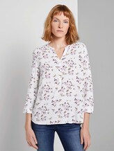 Gemusterte Tunikabluse - Frauen - offwhite floral design Gemusterte Tunikabluse - Frauen - offwhite floral design - 1 - TOM TAILOR
