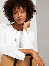 Tunika im Materialmix - Frauen - Whisper White Tunika im Materialmix - Frauen - Whisper White - 10 - Mine to five