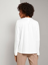 Tunika im Materialmix - Frauen - Whisper White Tunika im Materialmix - Frauen - Whisper White - 2 - Mine to five