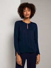 Tunika im Materialmix - Frauen - Sky Captain Blue Tunika im Materialmix - Frauen - Sky Captain Blue - 1 - Mine to five