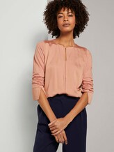 Tunika im Materialmix - Frauen - salmon rose Tunika im Materialmix - Frauen - salmon rose - 5 - Mine to five