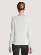 Basic Pullover mit V-Ausschnitt - Frauen - Whisper White Basic Pullover mit V-Ausschnitt - Frauen - Whisper White - 2 - TOM TAILOR