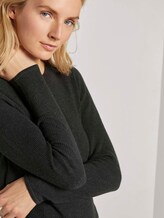 Pullover in Ripp-Optik - Frauen - Coal Grey Melange Pullover in Ripp-Optik - Frauen - Coal Grey Melange - 10 - TOM TAILOR