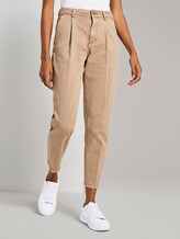Taps toelopende Jeans met Geplooid Detail - Vrouwen - light ginger Taps toelopende Jeans met Geplooid Detail - Vrouwen - light ginger - 1 - Mine to five