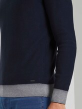 Melierter Pullover mit Troyer-Kragen - Männer - Sky Captain Blue Melierter Pullover mit Troyer-Kragen - Männer - Sky Captain Blue - 10 - TOM TAILOR