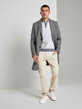Gevlekte trui met troy kraag - Mannen - Light Soft Grey Melange Gevlekte trui met troy kraag - Mannen - Light Soft Grey Melange - 3 - TOM TAILOR