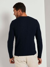 Strukturierter Pullover mit Wollanteil - Männer - Sky Captain Blue Strukturierter Pullover mit Wollanteil - Männer - Sky Captain Blue - 2 - TOM TAILOR