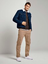 Weicher Pullover in Mélange-Optik - Männer - brown navy mouline Weicher Pullover in Mélange-Optik - Männer - brown navy mouline - 3 - TOM TAILOR