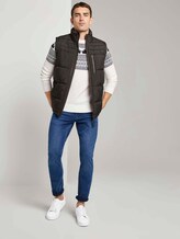 Gemusterter Jacquard-Pullover - Männer - white with navy placed design Gemusterter Jacquard-Pullover - Männer - white with navy placed design - 3 - TOM TAILOR