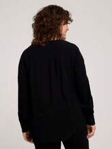 Bluse mit Strukturmuster - Frauen - Deep Black Bluse mit Strukturmuster - Frauen - Deep Black - 2 - My True Me