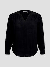 Bluse mit Strukturmuster - Frauen - Deep Black Bluse mit Strukturmuster - Frauen - Deep Black - 7 - My True Me
