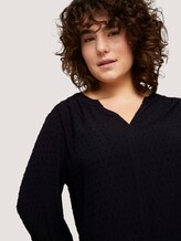 Bluse mit Strukturmuster - Frauen - Deep Black Bluse mit Strukturmuster - Frauen - Deep Black - 9 - My True Me