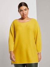 Dubbellaags gebreide trui - Vrouwen - california sand yellow Dubbellaags gebreide trui - Vrouwen - california sand yellow - 1 - My True Me