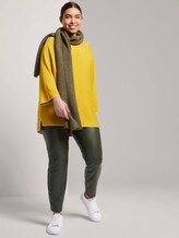 Dubbellaags gebreide trui - Vrouwen - california sand yellow Dubbellaags gebreide trui - Vrouwen - california sand yellow - 3 - My True Me