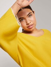 Dubbellaags gebreide trui - Vrouwen - california sand yellow Dubbellaags gebreide trui - Vrouwen - california sand yellow - 9 - My True Me