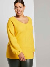 Strickpullover mit Struktur - Frauen - california sand melange Strickpullover mit Struktur - Frauen - california sand melange - 5 - My True Me