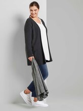 Cardigan mit strukturierter Oberfläche - Frauen - Shale Grey Melange Cardigan mit strukturierter Oberfläche - Frauen - Shale Grey Melange - 3 - My True Me