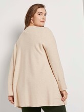 Curvy - Cardigan mit strukturierter Oberfläche - Frauen - sand dune melange Curvy - Cardigan mit strukturierter Oberfläche - Frauen - sand dune melange - 2 - My True Me