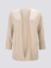 Curvy - Cardigan mit strukturierter Oberfläche - Frauen - sand dune melange Curvy - Cardigan mit strukturierter Oberfläche - Frauen - sand dune melange - 7 - My True Me