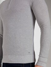 Fein strukturierter Troyer Pullover - Männer - Grey Heather Melange Fein strukturierter Troyer Pullover - Männer - Grey Heather Melange - 10 - TOM TAILOR