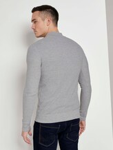 Fein strukturierter Troyer Pullover - Männer - Grey Heather Melange Fein strukturierter Troyer Pullover - Männer - Grey Heather Melange - 2 - TOM TAILOR