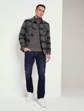 Fein strukturierter Troyer Pullover - Männer - dark wineberry melange Fein strukturierter Troyer Pullover - Männer - dark wineberry melange - 3 - TOM TAILOR