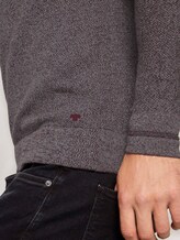Fein strukturierter Pullover - Männer - dark wineberry melange Fein strukturierter Pullover - Männer - dark wineberry melange - 10 - TOM TAILOR