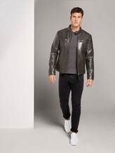 Fein strukturierter Pullover - Männer - dark wineberry melange Fein strukturierter Pullover - Männer - dark wineberry melange - 3 - TOM TAILOR