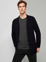 Gebreide smart-casual jas met structuur - Mannen - Black Gebreide smart-casual jas met structuur - Mannen - Black - 5 - TOM TAILOR