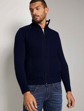 Strickjacke mit Innenfutter - Männer - Sky Captain Blue Strickjacke mit Innenfutter - Männer - Sky Captain Blue - 5 - TOM TAILOR