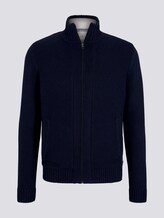 Strickjacke mit Innenfutter - Männer - Sky Captain Blue Strickjacke mit Innenfutter - Männer - Sky Captain Blue - 7 - TOM TAILOR