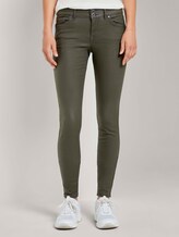 Jona Extra Skinny Jeans in Lederoptik - Frauen - dark green Jona Extra Skinny Jeans in Lederoptik - Frauen - dark green - 1 - TOM TAILOR Denim