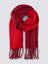 Soft oversized scarf with coloured stripes - Women - Molten Lava Red Soft oversized scarf with coloured stripes - Women - Molten Lava Red - 7 - Mine to five