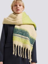 Weicher oversized Schal mit Farbstreifen - Frauen - light soft sand Weicher oversized Schal mit Farbstreifen - Frauen - light soft sand - 5 - Mine to five