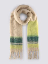 Weicher oversized Schal mit Farbstreifen - Frauen - light soft sand Weicher oversized Schal mit Farbstreifen - Frauen - light soft sand - 7 - Mine to five