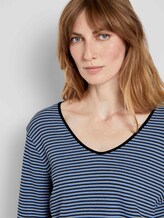 Langarmshirt - Frauen - blue navy popcorn structure Langarmshirt - Frauen - blue navy popcorn structure - 9 - TOM TAILOR