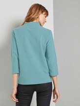 3/4 Arm Shirt mit Ottoman Struktur - Frauen - Salvia 3/4 Arm Shirt mit Ottoman Struktur - Frauen - Salvia - 2 - TOM TAILOR
