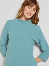3/4 Arm Shirt mit Ottoman Struktur - Frauen - Salvia 3/4 Arm Shirt mit Ottoman Struktur - Frauen - Salvia - 9 - TOM TAILOR