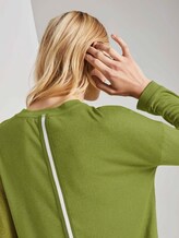 Langarmshirt in Melange Optik - Frauen - wood green melange Langarmshirt in Melange Optik - Frauen - wood green melange - 9 - TOM TAILOR
