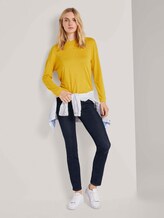 Langarmshirt in Melange Optik - Frauen - california sand melange Langarmshirt in Melange Optik - Frauen - california sand melange - 3 - TOM TAILOR