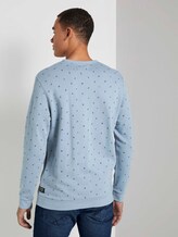 Gemustertes Sweatshirt - Männer - blue organic leaf print Gemustertes Sweatshirt - Männer - blue organic leaf print - 2 - TOM TAILOR Denim